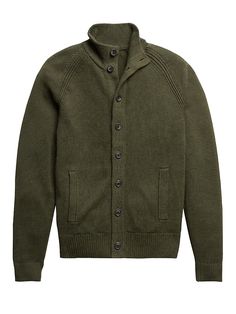 Organic Cotton Sweater Jacket | Banana Republic Fall Cotton Sweater With Button Closure, Green Cotton Polo Sweater For Fall, Cotton Cardigan With Buttons, Fall Cotton Sweater With Buttons, Cotton Buttoned Cardigan, Solid Cotton Cardigan With Buttons, Cotton Sweater With Button Closure, Green Cotton Sweater With Button Closure, Casual Cotton Sweater With Button Closure