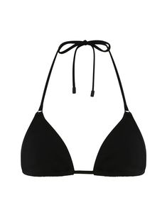 The Separates Mini Tri in Black from our Summer Swim 2024 Collection. A triangle bikini top constructed from form-fitting Italian lycra featuring fully adjustable neck and under bust ties finished with toggle ends. Cute Black Bikinis, Triangle Swimwear With Built-in Bra, Triangle Swimwear With Padded Cups For Swimming, Fitted Triangle Swimwear With Padded Cups, Fitted Triangle Halter Top With Padded Cups, Fitted Triangle Swimwear With Built-in Bra, Seamless Triangle Swimwear For Sunbathing, Padded Triangle Halter Top For Swimming, Adjustable Triangle Top Swimwear With Padded Cups