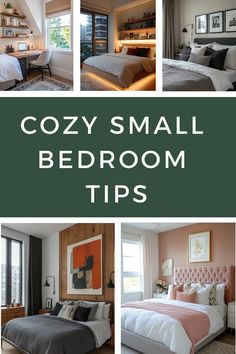 Cozy small bedroom tips with images of stylishly decorated bedrooms. Cozy Small Bedroom Decor Ideas, Cozy Small Bedroom Decor, Cozy Small Bedroom Ideas, Bedrooms Cozy, Cozy Small Bedroom, Small Bedroom Ideas For Couples, Bedroom Revamp, Cozy Small Bedrooms, Small Bedroom Decor Ideas