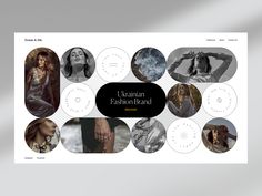 the website design for urban fashion brand