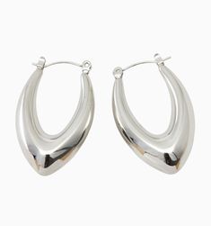 Meet these gorgeous hoop earrings. They're not just lightweight, tarnish-resistant, and waterproof, but also super chic! The puffy design gives them a modern and sleek look, perfect for any occasion. Modern Shiny Huggie Earrings, Sleek Metal Earrings For Everyday Wear, Sleek Everyday Metal Earrings, Modern Hoop Earrings With Shiny Finish, Modern Everyday Earrings With Shiny Finish, Modern Shiny Finish Earrings For Everyday, Modern Shiny Finish Everyday Earrings, Chic Silver Hoop Earrings Tarnish Resistant, Modern Metal Huggie Hoop Earrings