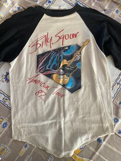 1980s Billy Squire Original 1982 Concert Emotions Tour Pop Rock Band Tee Shirt Size On Tag: Large Modern Size: L Measurements in inches, laid flat: (Double for circumference) Pit to Pit 18 Waist 17.5 Hip/bottom edge 17.5 Length 22 Length shoulder to bottom Shoulder seam to shoulder seam   50% Cotton 50% Poly  Single stitch All vintage items have been given estimated ages based on quality, materials, design and features of the pieces. These are estimates and not exact.  All items are in wearable vintage condition, unless otherwise stated. We do our best to show any major issues like rips or discoloration in photos of the item.  Measurements are taken by hand. Billy Squire, Vintage Rock Tees, Peppermint Cream, Band Tee Shirts, Rock Band Tees, Rock Band Shirts, Vintage Band Tees, Pop Rock Bands, Band Shirt