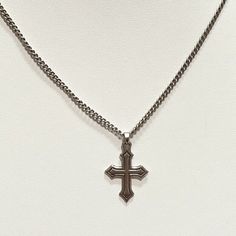 James Avery Passion Cross Necklace Sterling Silver Pendant Chain Religious Silver Jewelry With Curb Chain And Round Pendant, Vintage Cross Chain Jewelry, Classic Cross Jewelry With Adjustable Chain, Classic Metal Pendant Chain Necklace, Silver Necklace With Curb Chain And Round Pendant, Classic Cross Pendant Jewelry With Adjustable Chain, Classic Necklaces With Silver Chain And Cross Pendant, Classic Necklace With Silver Chain And Cross Pendant, Classic Silver Pendant Chain Necklace