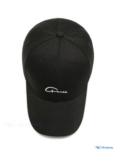 OrcaJump - Mens Embroidered Adjustable Baseball Cap - Beige, White, Black - Breathable and Wearable for Outdoor Sports Black Dad Hat With Letter Print And Flat Bill, Black Hats With Letter Embroidery For Streetwear, Black Hat With Letter Embroidery For Streetwear, Black Sports Baseball Cap With Letter Print, Casual Black Baseball Cap With Embroidered Logo, Casual Black Dad Hat With Breathable Fabric, Casual Black Dad Hat With Breathable Material, Casual Black Dad Hat With Embroidered Logo, Black Baseball Cap With Letter Embroidery