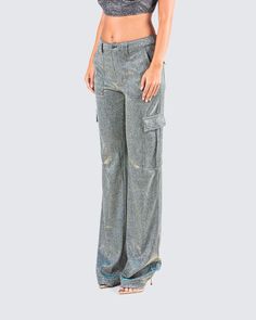 We lured you in with the top and now were adding the perfect amount of streetwear vibes and POP with these bottoms 🤩 Casual Cargo Pants With Pockets For Party, Trendy Cargo Pants With Pockets For Party, Trendy Party Cargo Pants With Pockets, Trendy Cargo Pants For Party, Trendy Wide Leg Cargo Pants For Night Out, Trendy Pants With Cargo Pockets For Night Out, Trendy Cargo Pocket Pants For Night Out, Party Wide-leg Cargo Pants With Pockets, Trendy Straight Cargo Pants For Night Out