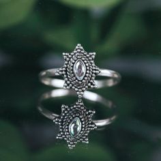 Meet Adira, the Shop Dixi sterling silver gothic stacking ring of your dreams. Featuring an enchanting mystic cubic zirconia centre in filigree detailing, she's a truly unique ring for your boho jewelry collection. MaterialSterling SilverCubic Zirconia SizingRing Front - Height 11mm J 1, Precious Stones Rings, Witchy Jewelry, Jewelry Website, Cubic Zirconia Rings, Unique Ring, Boho Ring, Moon Necklace, Ring Vintage