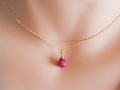 ruby necklace gold ruby jewelry ruby drop necklace July birthstone gift for wife necklace for women necklace silver ruby pendant gold Gold Wire Wrapped Drop Necklace As Gift, Gold Wire Wrapped Drop Necklace For Gift, Elegant Wire Wrapped Necklaces For Valentine's Day, Gold Wire-wrapped Drop Necklace As Gift, Gold Wire-wrapped Drop Necklace For Gift, Gold Ruby Briolette Earrings, Gold Ruby Briolette Jewelry, Ruby Teardrop Pendant Necklace As Gift, Ruby Drop Necklace For Gift