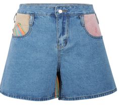 Expertly crafted with premium polyester, the Womens Patchwork Colorful Casual Denim Short offers both style and comfort. With its unique patchwork design, this short is perfect for any casual occasion. Upgrade your wardrobe with this versatile and fashionable piece. Casual Patchwork Jean Shorts, Trendy Patchwork Shorts For Summer, Trendy Summer Shorts With Patchwork, Casual Patchwork Shorts For Spring, Multicolor Patchwork Denim Bottoms, Denim Blue Patchwork Shorts For Spring, Spring Denim Blue Patchwork Shorts, Spring Patchwork Denim Blue Shorts, Multicolor Denim Bottoms With Patches