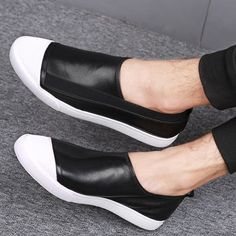 Brand Name: WexleyjesusUpper Material: Split LeatherOutsole Material: RubberModel Number: 1328Closure Type: Slip-OnFit: Fits true to size, take your normal sizeShoes Type: LoafersPattern Type: SolidDepartment Name: AdultFeature: BreathableInsole Material: PUItem Type: casual shoesColor: Black/White/GreenFor the Season: Spring/Summer/AutumnGender: Summer Men ShoesHeel Type: Comfortable Breathable Shoes Mens Casual Dress Shoes, Black Velvet Shoes, Dressy Flats, All Black Shoes, Mens Loafers, Velvet Shoes, Casual Dress Shoes, Mens Casual Dress, High Quality Shoes