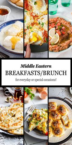 the cover of middle eastern breakfast / brunch for every special occasion