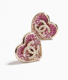 Chanel 2023, Moda Chanel, Pink Heart Earrings, Chanel Pink, 2023 Ss, Chanel Spring