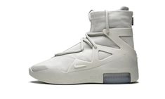 The Nike Air Fear of God 1 “Friends & Family” is a rare colorway given to those within the inner circle of Jerry Lorenzo's upscale streetwear brand.  Sporting a decidedly progressive appearance, the hybrid performance basketball and lifestyle shoe has been worn on-court by today’s NBA superstars and in city streets by style savants alike.  The upper features a premium Light Bone leather base that is contrasted by a staggered lacing system.  A tonal TPU support cage emits a technical componen Family Shoes, Nike Air Fear Of God, Buy Nike Shoes, The Inner Circle, Inner Circle, Fear Of God, Nike Basketball, New Sneakers, Adidas Tubular Defiant