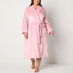 Wrap yourself in cozy comfort with these Liz Claiborne women's plus long-sleeve robe. It's made from soft fleece and has a shawl collar, a tie-waist, side slip pockets, and a long length. Closure Type: TiePockets: 2 Side Slip PocketsSleeve Length: Long SleeveApparel Length: 51 InchesFiber Content: 100% PolyesterFabric Description: FleeceLining: UnlinedRobe Length: Long LengthCollar: Shawl CollarCare: Machine Wash, Tumble DryCountry of Origin: Imported Women's Robe, Comforters Cozy, Shawl Collar, Liz Claiborne, Long Length, Shawl, Product Description, Collar, The Originals