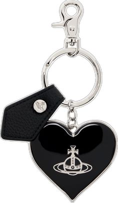 Chrome Hearts Keychain, Vivienne Westwood Keychain, Mix Aesthetic, Chrome Hearts Leather, Vivienne Westwood Logo, Keychain Aesthetic, Chrome Hearts Jewelry, Keychain Charms, Black Keychain