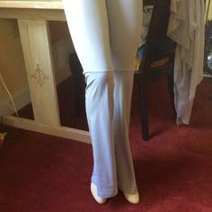 Bell bottoms are back!! This leggings are made out of goregous Stretch Verona fabric, so comfortable and silky!! Italian fabrics are the best! High waist, long boot cut They are just 1/4 of regular retail price only because I have just few  left.. majority in size Large.  Please use this size chart.. on the last picture They can be matched with this charming sheer pareo ( last 2 pictures) or with the same color tops.  The bell bottom part is sewn to upper part of the leggings. Great fit!! Sweet and elegant look, great to wear for any occasion, especially small weddings or pool parties. Wonderful stretch fabric easy to wash in the washing mashine and dry in the dryer.. but also easy to travel with it. The item is new in the package but it comes from old stock. This fabric is not in producti Fitted Full-length Leggings With Elastic Waistband, Tight Full-length Pants With Elastic Waistband, Tight Full Length Pants With Elastic Waistband, Fitted Ankle-length Bottoms, Stretch High-cut Leg Bottoms For Loungewear, Stretch High-cut Leg Loungewear Bottoms, Stretch Hip-length Leggings For Loungewear, Stretch High-cut Leg Pants, Fitted Full Length Solid Yoga Pants