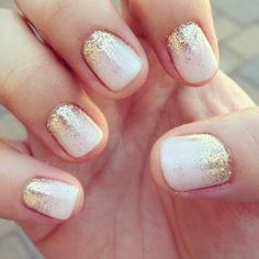 Ombre Nails Glitter, Creative Nail Designs, Nail Art Wedding, Bohol, Orange Nails, Nailed It, Creative Nails, Gold Nails