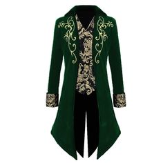 PRICES MAY VARY. Fabric: velvet MATERIAL: soft, lightweight and comfy for skin. Excellent workmanship, each medieval jacket suit is hand-made by experienced dressmakers. And makes you more attractive and charming. Size reference: S≈38R, M≈40R, L≈42R, XL≈44R, XXL≈46R, 3XL≈48R Occasion: Great dress up idea for Halloween party, Birthday party, Pretend play,Theme Party, Cosplay, Masquerade,Prom,Cruise or any party costume outfit. GIFTS: The best adult Halloween Costume gift for your family, your fri Prince Jacket, Steampunk Tailcoat, Medieval Steampunk, Ringmaster Costume, Victorian Jacket, Masquerade Prom, King Costume, Everyday Jacket, Masquerade Costumes