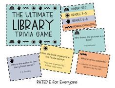 the ultimate library trivia game for everyone