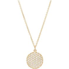 Sofer Jewelry - Pave Diamond Disc Pendant in 14K Yellow Gold Luxury Pave Setting Diamond Necklace With Round Pendant, Luxury Fusion Jewelry Sets With Round Design, Disc Pendant, Pave Setting, Round Pendant, Relish, Round Cut Diamond, Pave Diamonds, Diamond Pendant