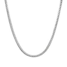 Refined and luxurious, this necklace is the perfect addition to your wardrobe. Its timeless design calls back to the 80s, while providing a modern update to a classic silhouette. Wear this versatile piece to celebrate unique variations of traditional jewelry. Style that presents boundless opportunities to style it your way. Stainless steel so luminous that it rivals the stars. Details: Adjustable chain length: 16" + 2" extender Stainless Steel 100% Eco-Friendly; No Nickel, Chromium and Lead Wate Formal Long Necklace With Clavicle Chain, Elegant Necklace With Silver Chain, Elegant Necklaces With Silver Chain, Modern Formal Necklace With Snake Chain, Elegant Long Silver Chain Necklace, Classic Choker Necklace For Formal Occasions, Classic Formal Choker Necklace, Elegant White Gold Snake Chain Necklaces, Elegant Choker Necklace With Chain Detail