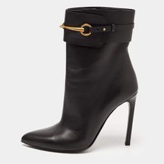 Gucci Ankle Boots. Soles Are Scratched From Wood Flooring. Broken Heel Bit Due To A Fall From The Shelf. Replacement Heel Bits Shipped From Gucci. Us Sizing 6.5 / 7, Real Leather, Heel 4 Inches, Gold Clasp Elegant Boots With Horsebit Detail For Work, Gucci Formal Boots With Pointed Toe, Gucci Formal Pointed Toe Boots, Designer Boots With Horsebit Detail For Formal Occasions, Designer Formal Boots With Horsebit Detail, Gucci Round Toe Boots For Office, Elegant Boots With Horsebit Detail And Round Toe, Chic Formal Boots With Horsebit Detail, Gucci Pointed Toe Boots For Fall