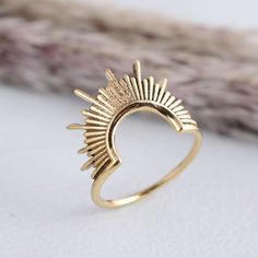 "Half Sun ring, sun design ring, silver ring, handmade ring, wedding ring, promise ring, stacking ring, silver sun ring, 92.5% sterling ring  Dispatch from India DETAILS** Product:- Ring Material:- Brass Size:- All size available ❥Hello Friends, I hope you have a great shopping experience at this shop. ❥ Customers' satisfaction is our biggest priority, please contact us with any questions/queries for future or existing orders, and we will do our best to make sure you are happy with your order. ❥Please make sure to add the correct address during checkout. You can return your purchased item within 15 days after successful delivery. We offer a 100% \"Money Back Guarantee\" if you are not satisfied with your purchase. Return charges will be paid by buyers only! ❥ Please share your numbers (in Gold Dainty Ring, Half Sun, Sunburst Ring, Spike Ring, Sun Ring, Indian Rings, Simple Rings, Curve Ring, Celestial Ring