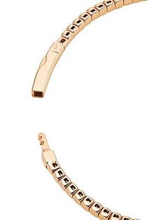 ONLY AT SAKS. This 14K rose gold bangle sparkles with dazzling round bezel-set white diamonds. Securing with a push-lock clasp, this timeless piece gleams with a polished finish..Diamonds, 0.75 tcw.Diamond color: H-I.Diamond clarity: SI.14K rose gold.Push-lock clasp.Made in USA..SIZE..Length, about 7".Diameter, about 2.2". Spring Bracelet, Jewelry Design Drawing, Rose Gold Bangle, Jewelry Techniques, Gold Bangle, Diamond Bangle, Fire Heart, Diamond Color, High Jewelry