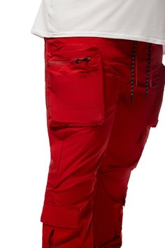 Details Fit: Stacked Color: Red Material: 100% Polyester Style: WP23586BEC New York Streetwear, Utility Pants, Saved Items, Big And Tall, Everyday Outfits, Red Color, Going Out, Streetwear Brands, Pants