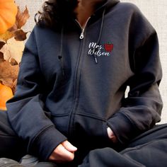 Teacher Zip Up Hoodie, Great gift for teacher appreciation with our Teacher Jacket Christmas or Mother's Day Gift. This personalized hoodie is not just a sweatshirt; it's a symbol of gratitude for educators who shape minds and hearts. 🍎 Customized for Teachers: This full zip sweatshirt can be customized, making it a thoughtful and unique gift for the teachers in your life. Personalize it with their name or a special message to show your appreciation. Please enter custom name into the personaliz Fall School Fleece Sweatshirt, Fall School Hoodie With Letter Print, Fall School Hoodie Sweatshirt, School Spirit Cotton Hoodie For Fall, School Spirit Hooded Hoodie, School Spirit Hooded Hoodie For Fall, School Spirit Winter Hoodie For School, Fall School Spirit Hooded Hoodie, Winter School Spirit Hoodie For School