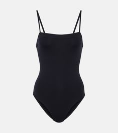 Aquarelle swimsuit in black - Eres | Mytheresa Modern Swimwear With Built-in Bra For Summer, Seamless Nylon Swimwear For Sunbathing, Polyamide One-piece Swimsuit, Stretch One-piece Polyamide Swimwear, Elegant Compressive Elastane Swimwear, Stretch Polyamide One-piece Swimwear, Elegant Polyamide Swimwear For Sunbathing, Chic Smoothing Swimwear For Beach, Fitted Elastane Swimwear For Sunbathing