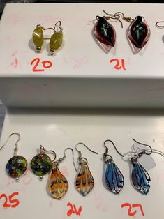 Hand Blown Glass Earrings Many Colors to Choose From NEW One of a Kind Earrings Stunning Dichromatic Glass - Etsy Artsy Glass Jewelry For Jewelry Making, Handmade Glass Drop Earrings, Unique Handmade Clear Earrings, Glass Drop Earrings With Lever Back Ear Wires, Clear Glass Earrings As A Gift, Clear Glass Earrings For Pierced Ears, Glass Jewelry With Lever Back Ear Wires For Gift, Clear Glass Earrings For Gifts, Clear Glass Earrings For Gift