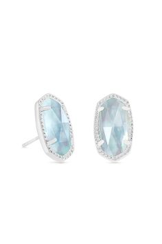 These are our favorite light blue earrings and some of our favorite stud earrings! For a petite take on our iconic oval silhouette, look no further than the Ellie Silver Stud Earrings in Light Blue Illusion, a classic with delicate details. These stud earrings are the perfect go-tos for everyday wear, matching with anything and everything. Add a little sparkle to your ears with our Ellie Silver Stud Earrings. Gift Hint: This is perfect for March birthdays! March Birthdays, Light Blue Earrings, Earring Silver, Purple Jewelry, Red Jewelry, Silver Lights, Pink Jewelry, Colorful Jewelry, White Jewelry