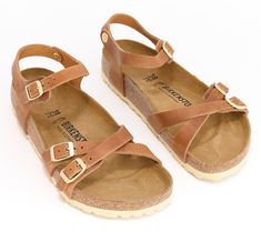 Explore every attraction -- from the museums to the local food trucks -- in this travel-ready leather sandal with multiple points of adjustment. From Birkenstock. Leather Sandals With Leather Footbed For Travel, Leather Sandals With Round Toe For Travel, Leather Round Toe Sandals For Travel, Brown Sandals With Removable Insole For Travel, Travel Sandals With Leather Footbed And Open Toe, Open Toe Sandals With Leather Footbed For Travel, Food Trucks, Local Food, Strap Sandals