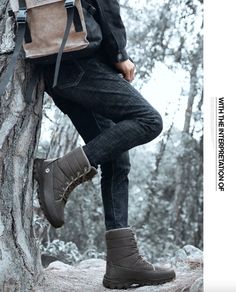 Adam Men's Boots | Ultrasellershoes.com – Ultra Seller Shoes Mens Boots Online, Fabric Boots, Gray Winter, Mens Winter Boots, Brand Name Shoes, Brand Collaboration, Boot Types, Men's Boots, Men Winter