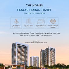 an advertisement for the new luxury apartment project in qatar, with information about its location