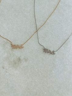 Dainty Necklace MRS Cursive Letters Perfect for a Wifey or Soon To Be Bride Available in Gold & Silver Mrs Necklace, Cursive Letters, Dainty Necklace, Silver Gold, Gold Necklace, Silver, Gold