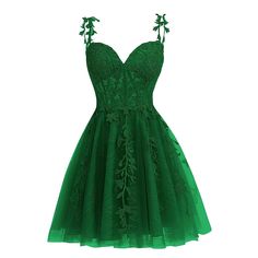 Short Graduation Party Slim Fit Self-cultivation Lace Dress Female Green Home Coming Dresses, Homecoming Dresses For Teens, Backless Evening Gowns, Dress For Teens, Prom Dresses Cocktail, Tulle Homecoming Dress, Dresses Tulle, Prom Dresses For Teens, Short Prom Dresses