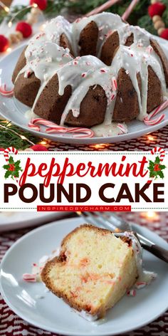 Looking for a holiday dessert that’s both simple and special? With a moist texture, a hint of mint, and a beautiful glaze, this Peppermint Pound Cake is as easy to make as it is delicious. It’s a crowd-pleaser everyone will love! Peppermint Recipes, Brunch Cake, Easy No Bake Cheesecake, Fruit Crumble, Christmas Recipes Easy, Delicious Cake Recipes, Different Cakes, Holiday Dessert, Pound Cake Recipes