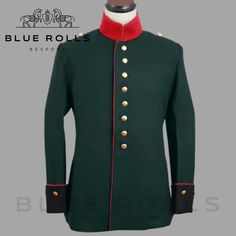 New Brand New Waffenrock für Mannschaften im Königlich Sächsischen 7. Feld-Artillerie-Regiment Jacket - Military Coat - Wool jacket CHARACTERISTICS: 100% wool Custom Fit Style. colors Available : Navy blue , Black , Red , White , Green Occasions: for Halloween, Christmas, Festival, Carnival, Ball Gown, Drama, School Performance, Masquerade, Birthday Party, Show Role-play/Dress Up and Party, etc This item is made to order and will take approx. 2-3 weeks Professionally stitched AVAILABILITY: Only Fitted Historical Design Outerwear With Long Sleeves, Formal Uniform Outerwear With Epaulettes, Formal Fitted Uniform With Long Sleeves, Formal Long Sleeve Uniform, Formal Fitted Long Sleeve Uniform, Military Uniforms Long Sleeve Formal, Military Style Long Sleeve Formal Uniforms, Military Outerwear With Epaulettes For Costume, Formal Military Uniform With Long Sleeves