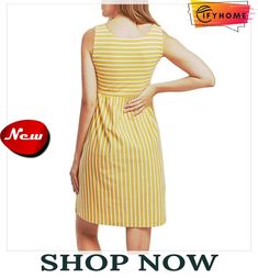 Women's Maternity Dress Casual Dress A Line Dress Stripe Midi Dress Sleeveless Crew Neck Cute Daily Light Blue White Yellow Summer Spring S M L Xl Xxl Summer Stretch Maternity Dress, Summer Maternity V-neck Dress, Maternity Knee-length Midi Dress, Summer Cotton Maternity Dress, Spring Striped Knee-length Sleeveless Dress, Yellow Sleeveless Mini Dress, Fitted Sleeveless Maternity Dress For Beach, Stretch Sleeveless Dress For Daywear, Fitted Summer Maternity Mini Dress