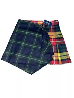 Polo Ralph Lauren Lambswool Plaid Pleated Kilt Leather Buckle Mini Skirt | eBay Ralph Lauren Fitted Skirt With Lining, Ralph Lauren Fitted Lined Skirt, Fitted Ralph Lauren Lined Skirt, Ralph Lauren Fashion Show, Scottish Skirt, Plaid Skirt, Leather Buckle, Ralph Lauren Polo, Kilt