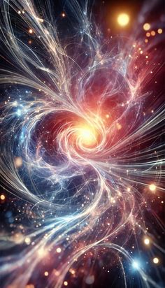 Swirling lights and soft color gradients representing cosmic energy in the universe. Goetia Oc, Cosmic Magic, Holographic Universe, Cosmic Space, Color Gradients, Space Aesthetic, Cosmic Energy, Business Inspiration