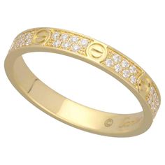 ■Item Number: 23200406 ■Brand: Cartier ■Product Name: Love Ring, Small Model ■Reference Number: B4218000 ■Material: 72P Diamonds (0.19ct), 750 K18 YG Yellow Gold ■Weight: Approx. 1.8g ■Ring Size: EU:47 / USA：4 ■Width: Approx. 2.6mm / 0.10in ■Top Size: - ■Main Stone Size: - ■Retail Price: JPY 715,000 (tax included) ■Accessories: Cartier box, case, Cartier repair statement (April 2023) ■Other Comments: - Cartier Love Ring, Ruby Bands, Mini Love, Cartier Panthere, Bracelet Love, Yellow Gold Wedding Band, Cartier Love, Gold Band Ring, Cartier Ring