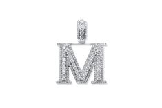 Experience a unique, elegant look with our 14K White Gold Diamond Initial "M" Pendant. Crafted with 1.34 carats of dazzling diamonds, this pendant is sure to turn heads with its stylish combination of personalization and sophistication. Elevate your look with a touch of luxurious refinement. Product Details Diamond Carat Weight: 1.34Ctw Diamond Clarity: SI/VS Diamond Color: H/G Letter Type: M Weight: 5.19Grams Setting Type: Pave Metal Color: Yellow, White Metal Type: 14K Gold G Letter, Initial M, Types Of Lettering, Vs Diamond, Diamond Education, Diamond Carat, Initial Pendant, Diamond Color, Diamond Clarity