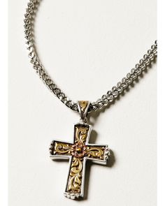 Western Cross Necklace, Cowboy Truck, Cowboy Necklace, Western Closet, Cowboy Accessories, Cross Necklace For Men, Cowboy Belt Buckles, Cowboy Stuff, Western Cross