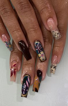 Edgy Nails, Soft Nails, Unique Acrylic Nails, Fire Nails, Funky Nails, Pretty Acrylic Nails, Dope Nails, Best Acrylic Nails, Long Acrylic Nails