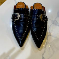 Authentic Edgy Givenchy Mules Givenchy Shoes, Club Dresses, Mule Clogs, Mules Shoes, Givenchy, Black Silver, Clogs, Size 7, Women Shoes