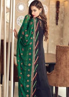 Pakistani Salwar Kameez, Chiffon Collection, Embroidered Chiffon, Punjabi Suit, Silk Trousers, Salwar Kameez Designs, Luxury Collection, 3 Piece Suits, Punjabi Suits