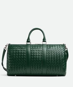 Leather Duffle Bag, Favorite Handbags, Leather Duffle, Handbags Affordable, Designer Bags, Travel Style, Bottega Veneta, Emerald Green, Clutches