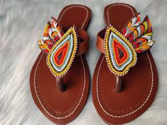 ON SALE! African gladiators sandals / Sandals for women /Bohemian Sandals / Summer Sandals /Leather Sandals / Maasai Sandals / Kenyan shoes Summer Leather Sandals, Bohemian Sandals, Beaded Sandals, Bracelets Diy, Maasai, Beaded Bracelets Diy, Slingbacks, Summer Sandals, Bead Leather